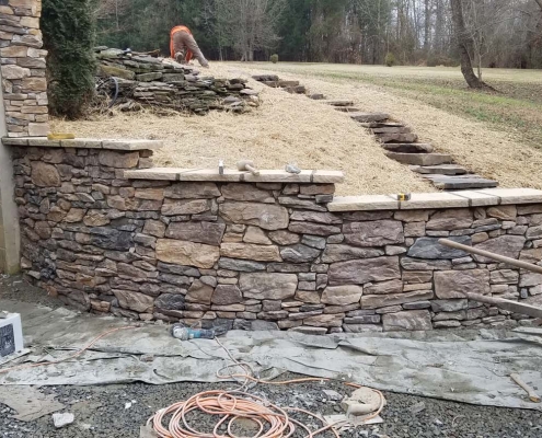 Retaining Wall Hardscape Paver Patios in Annapolis