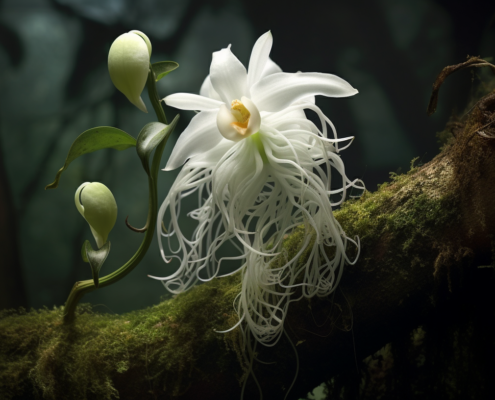 The very rare Ghost Orchid